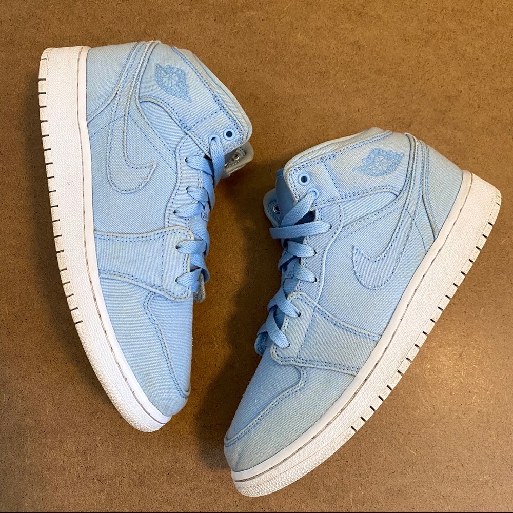 Women’s Air Jordan 1 Mid Canvas - “Ice Blue”